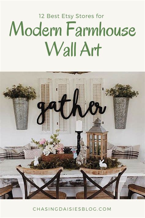 The Best Etsy Stores for Modern Farmhouse Wall Art | Farmhouse wall art living room, Farmhouse ...