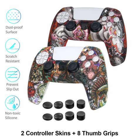 PS5 Controller Silicone Skins - Anti-slip PS5 Grip controller Covers - Protector Accessories for ...