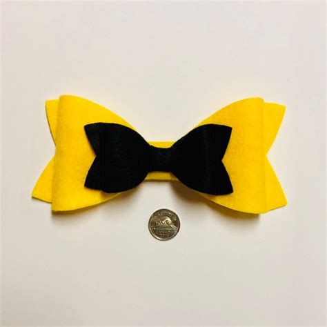 Emma Wiggle Bow Emma Bow Yellow Bow Black Bow The Wiggles | Etsy