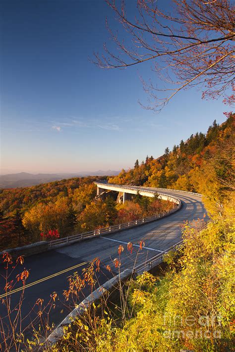 Blue Ridge Parkway Linn Cove Viaduct Fall Colors 2 Photograph by Dustin ...