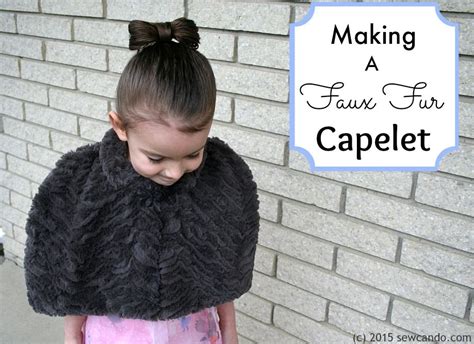 Sew Can Do: Dainty Elegance: Making A Faux Fur Capelet