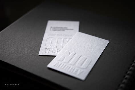 FREE embossed business card templates | RockDesign.com