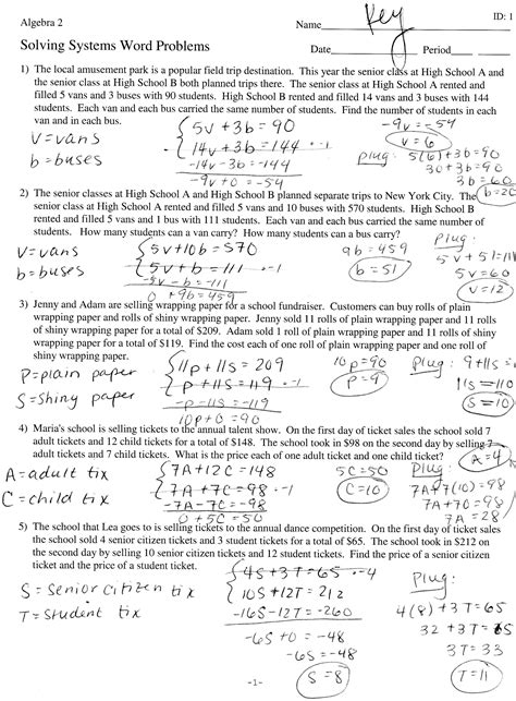 Quadratic Equations Word Problems Worksheet Math Quadratic Equation — db-excel.com