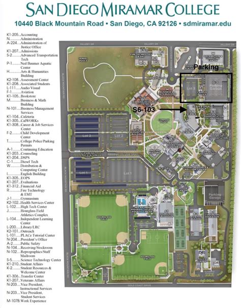 Miramar College Campus Map – Map VectorCampus Map