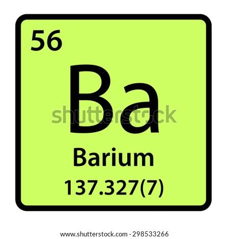 Element Barium Periodic Table Stock Illustration 298533266 - Shutterstock