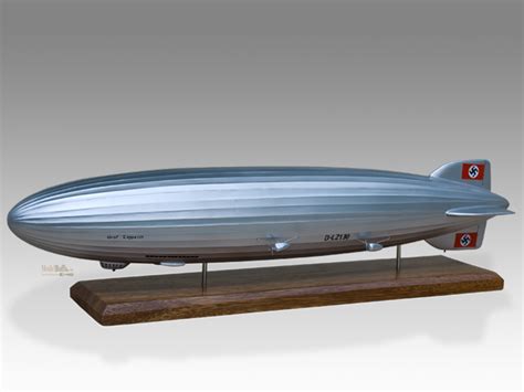 Graf Zeppelin II Model Airships, Blimps & Balloons $194.50 Modelbuffs Custom Made Mahogany Models