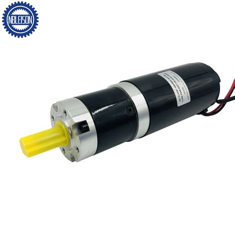 24V DC Planet High Torque Geared Motor 60rpm 300rpm 10A with Encoder ...