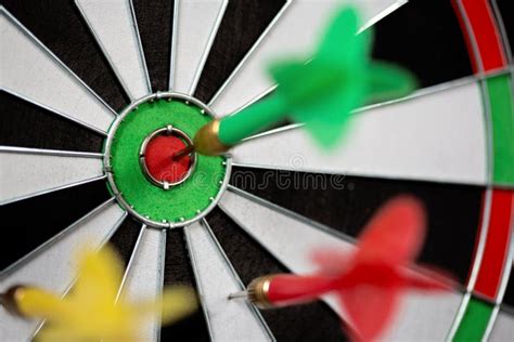 Game Throwing Darts at the Target Stock Image - Image of concept ...