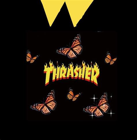 Thrasher 💛 em 2021 | T-shirts com desenhos, Roblox, Poster de parede