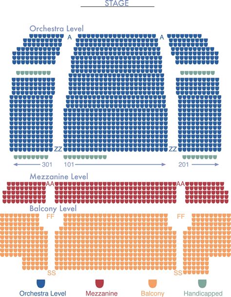 Joy Theater Seating Chart | Printable Templates Free