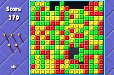 Bricks Breaking - fun online Bejeweled style puzzle game on IcePoint Games