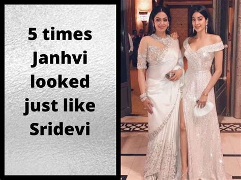 Sridevi death anniversary| 5 times Janhvi Kapoor looked like a mirror ...