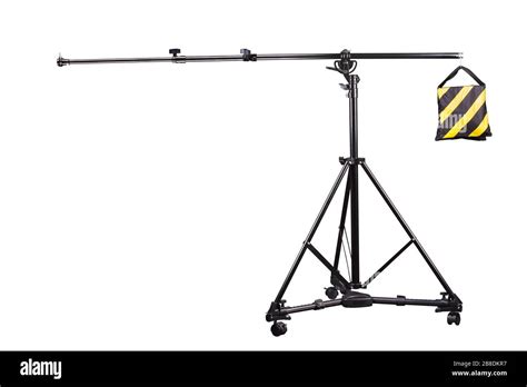 Photo studio lighting stands isolated on the white background Stock Photo - Alamy
