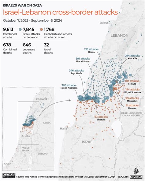 Israel attacks Lebanon in maps and charts: Live tracker | Israel ...