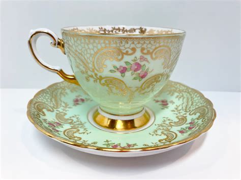 Tuscan Teacup and Saucer, Antique Teacups Vintage Tea Cups Antique, Teatime Teacups, Bridesmaid ...