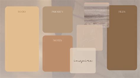 Minimalist Beige Desktop Wallpaper | Etsy