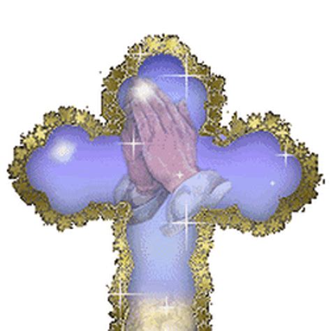 Praying Hands Sparkling Cross Animation GIF | GIFDB.com