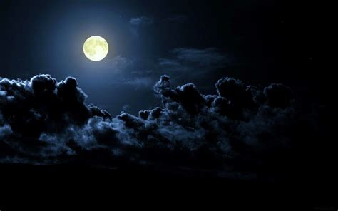 Full Moon Night Sky Hd