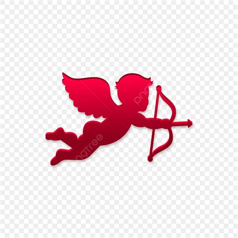 Red Cupid Clipart Transparent PNG Hd, Cupid Red Color Vector Design, Love, Valentines, Day PNG ...