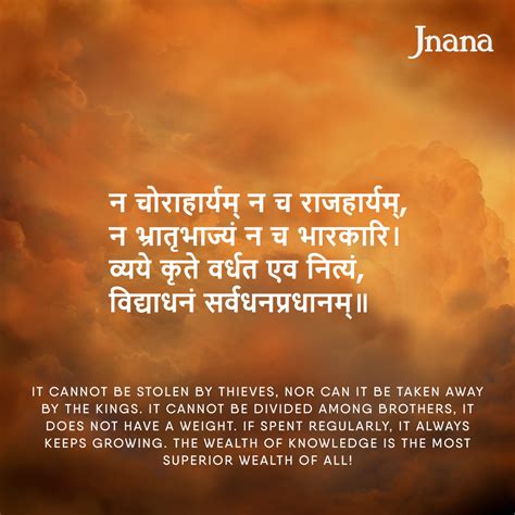 This shloka tells us how the power of knowledge is so tremendous that ...