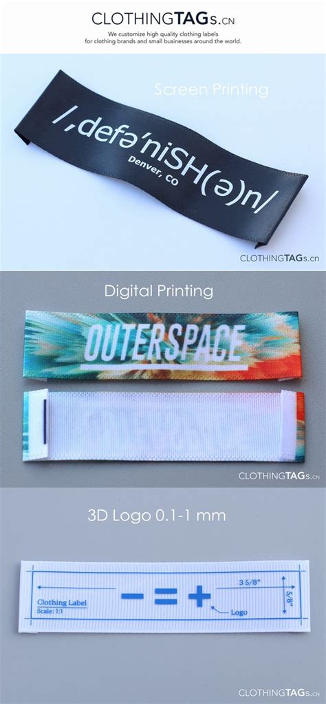 Printed Logo Fabric Labels | Fabric labels, Printing labels, Custom printed labels