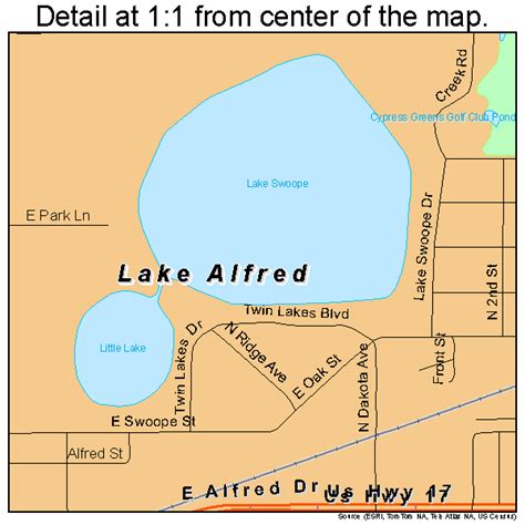 Lake Alfred Florida Street Map 1237525