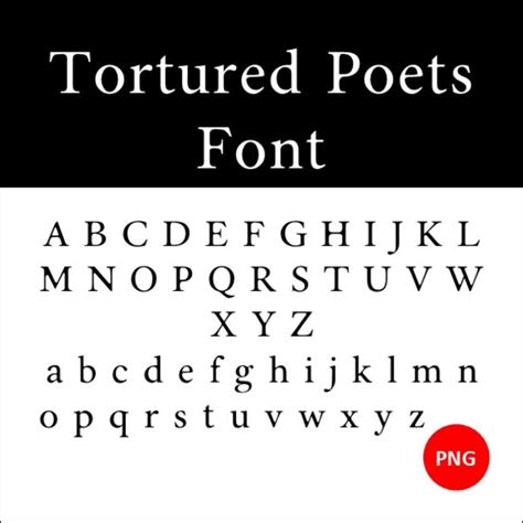 The Tortured Poets Department Font Svg - Etsy