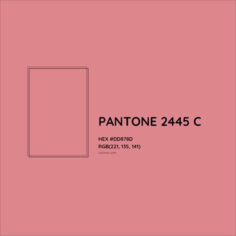 About PANTONE 2445 C Color - Color codes, similar colors and paints - colorxs.com