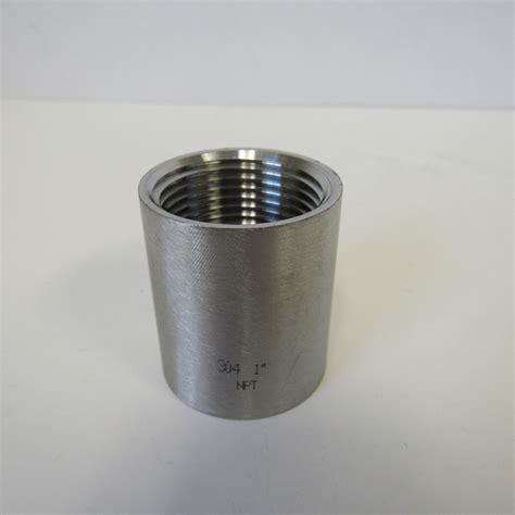 4" 304 Stainless Steel Straight Coupling, Class 150 - NPT