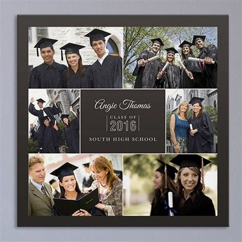 Graduation Photo Word-Art Canvas | Photo collage canvas, Graduation scrapbook, School scrapbook ...