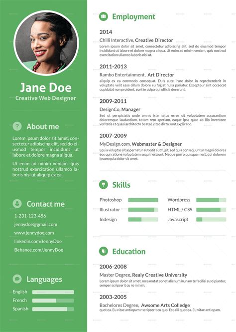 Art Director, Creative Director, Civil Engineer Resume, Modern Cv Template, Portfolio Resume ...