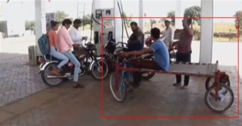 Hilarious video of youth driving a motorized bed to petrol bunk goes viral on internet