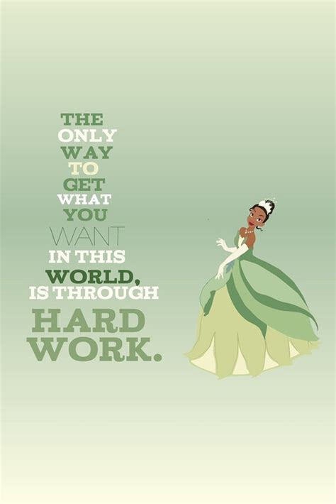 Items similar to tiana... princess and the frog inspirational quote ...