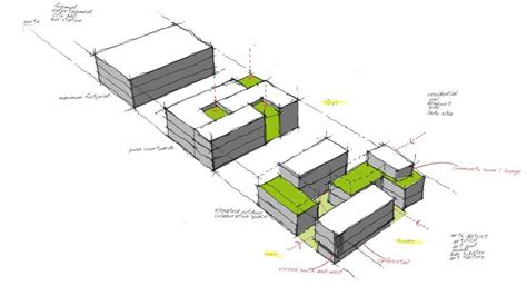 Architecture Concept Diagram: Dividing Blocks into Grids