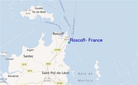 Roscoff, France Tide Station Location Guide