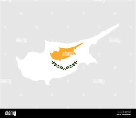 Cyprus Map Flag. Map of Cyprus with the Cypriot country banner. Vector ...