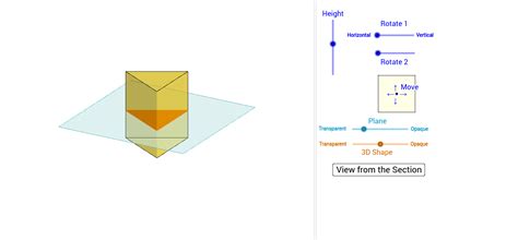 Triangular Prism Cross sections - GeoGebra