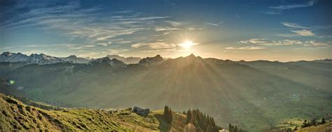 Landscape photo of sunrise over mountain hills, stockberg HD wallpaper | Wallpaper Flare