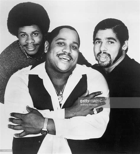 Portrait of pioneering American hip hop group The Sugar Hill Gang, from ...