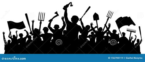 Crowd Of Angry People Clipart