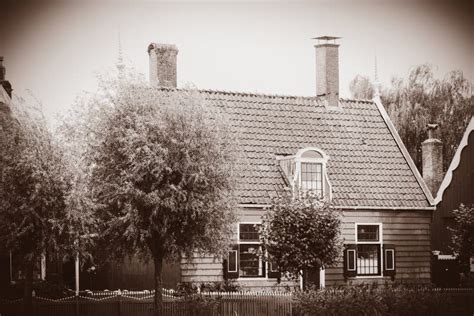 View at Old Countryside House in Holland Stock Photo - Image of history ...