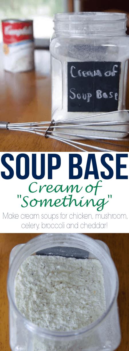 Homemade Cream Soup Base Mix | Recipe | Cream soup recipes, Cream based soups, Soup base recipe