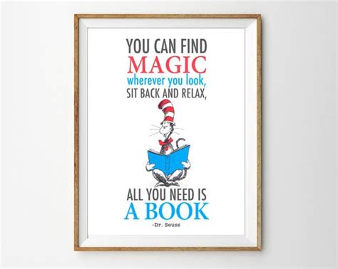 Dr Seuss Quote Cat in the Hat Printable Nursery Quote-you - Etsy