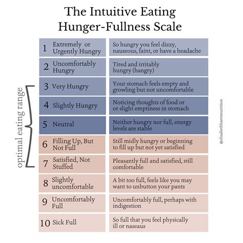 What Is the Hunger Scale In Intuitive Eating (+ examples) — Elizabeth Harris