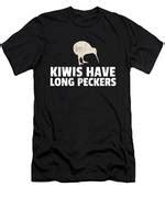 Kiwis New Zealand Long Peckers Funny Print Drawing by Noirty Designs