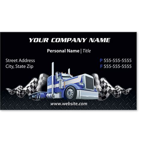 Full-Color Trucking Business Cards - Truck 5