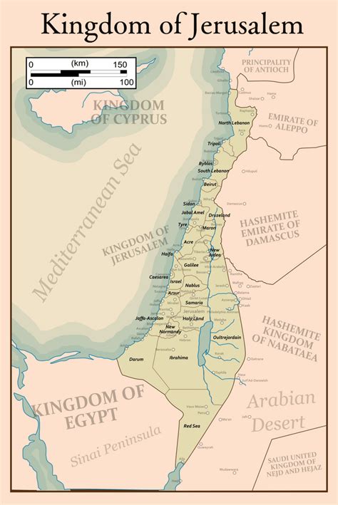 The Kingdom of Jerusalem : r/imaginarymaps