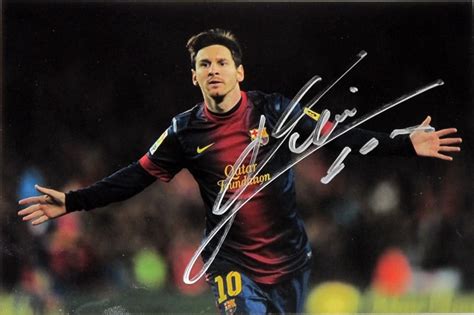 Brazil Football World Cup " Battle Boots " Lionel Messi Signature Posters Hd Print Size 50x70cm ...