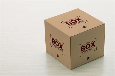Free Box Packaging Mockup PSD Template