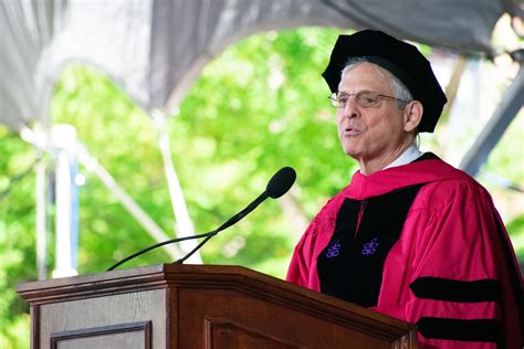 Merrick Garland ’74 Calls On Graduates to Take Up Public Service ...